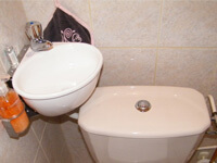 Petit lave-mains pour toilettes gain de place WiCi Mini - Monsieur L (14) - 2 sur 2